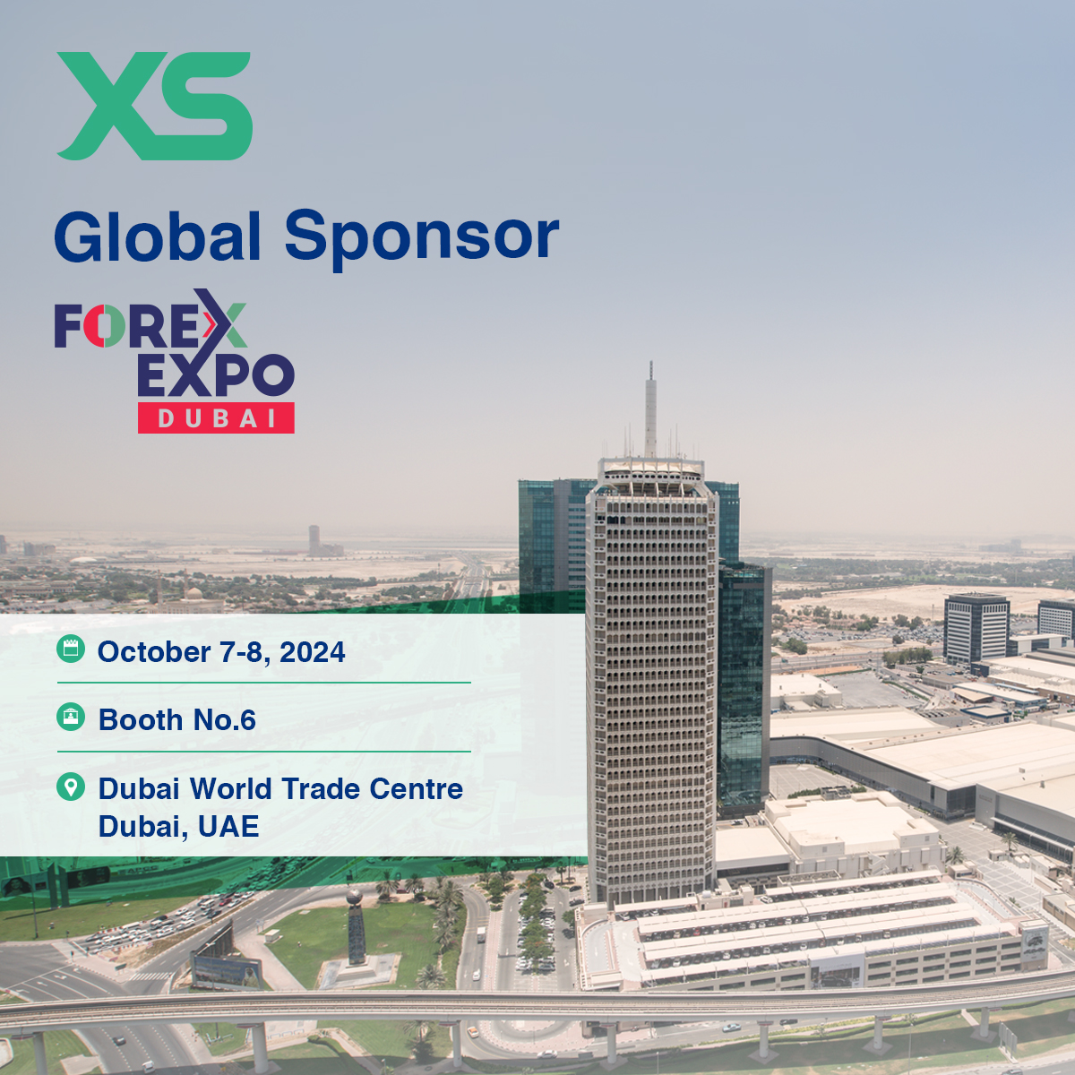 XS.com: Liderando com Patrocínio Global na Dubai Forex Expo 2024